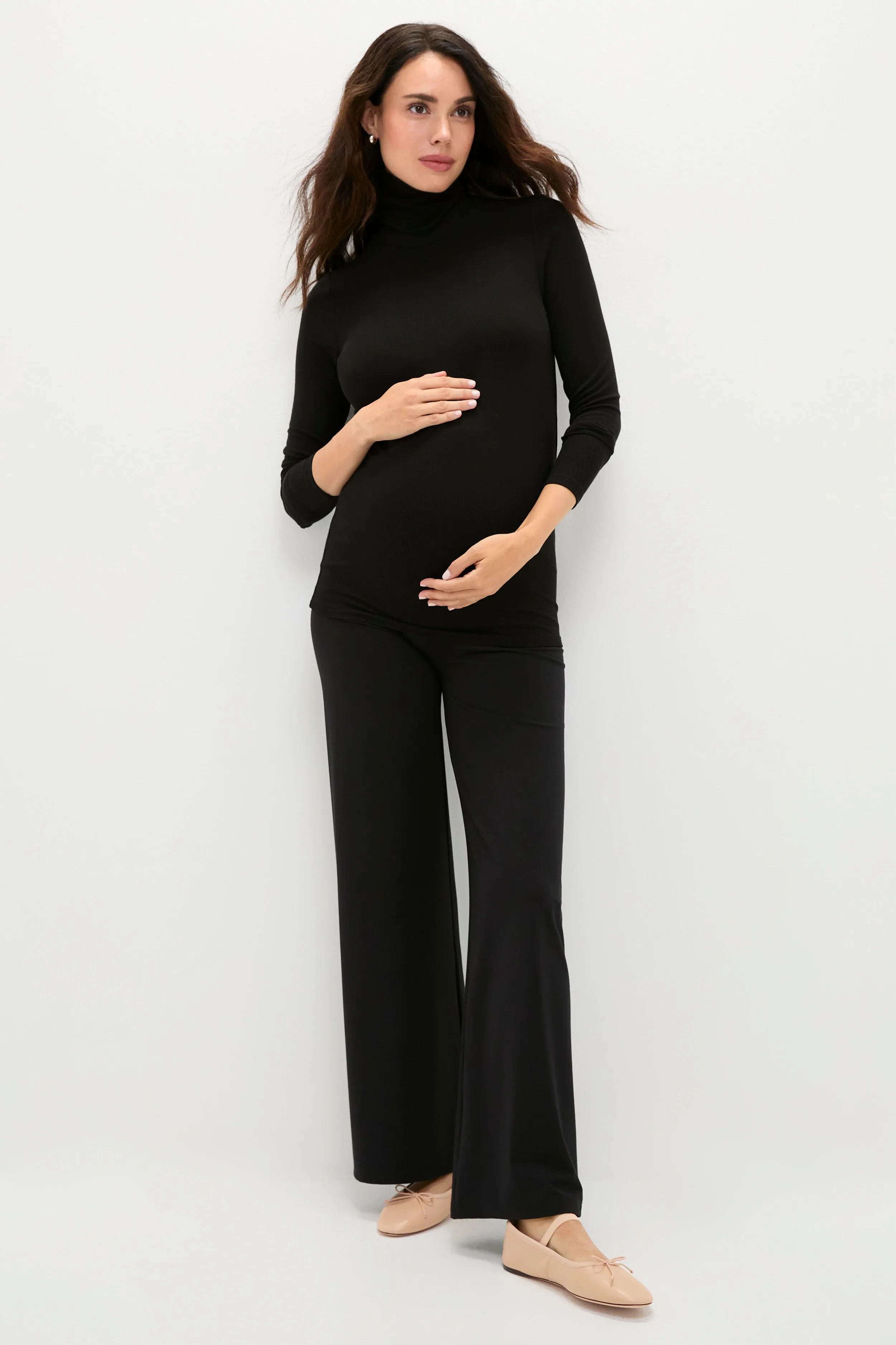 Black Softest Rib Turtleneck sold by Tuckernuck product image thumbnail 2