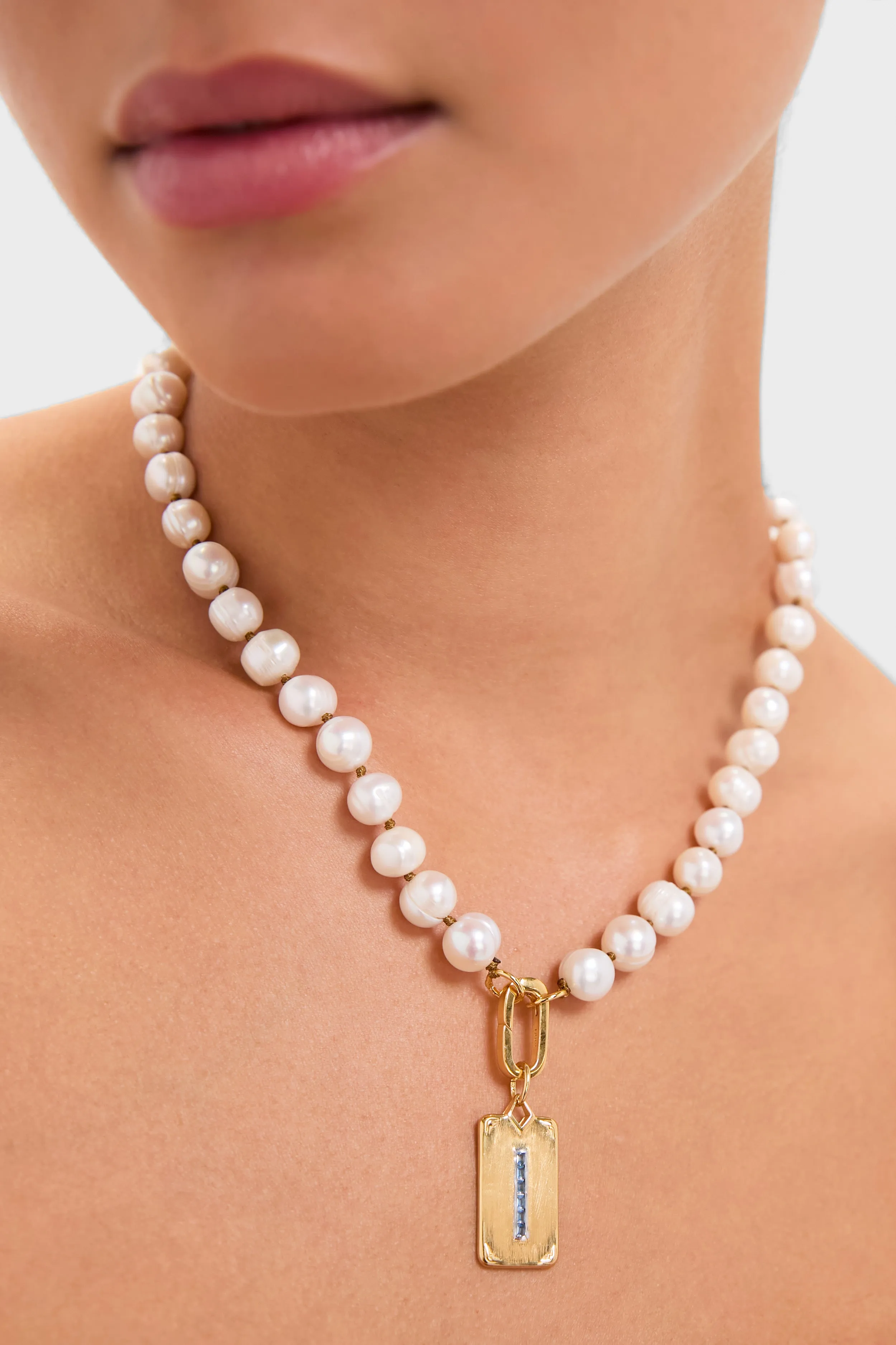 Pearl Necklace with Carpe Diem Charm sold by Tuckernuck product image thumbnail 2