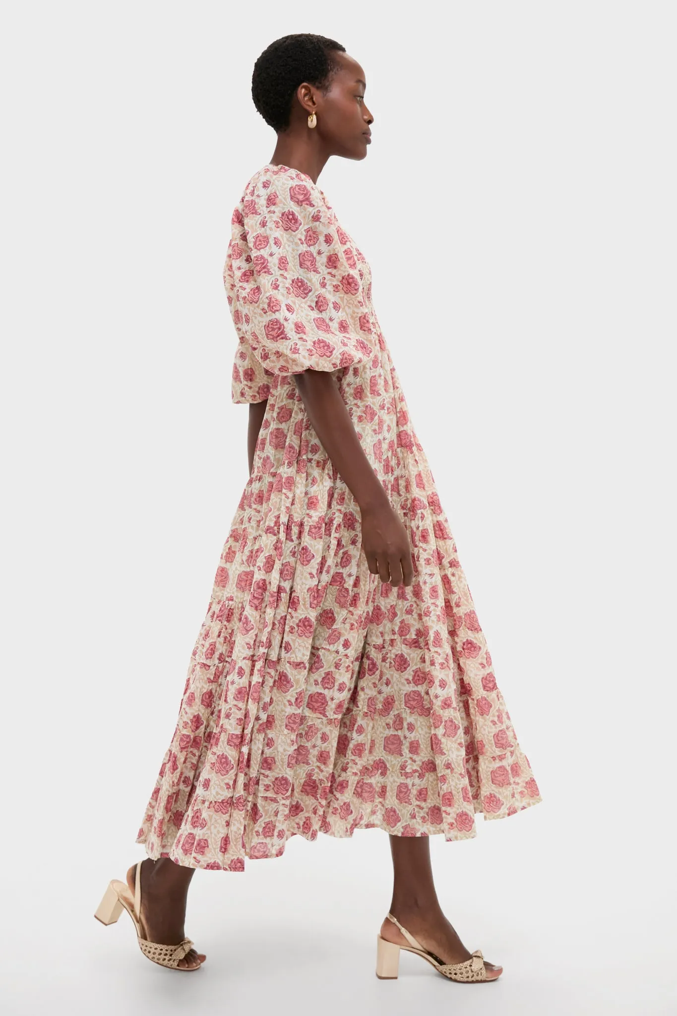 Small Rose Print Allie Dress sold by Tuckernuck product image thumbnail 3