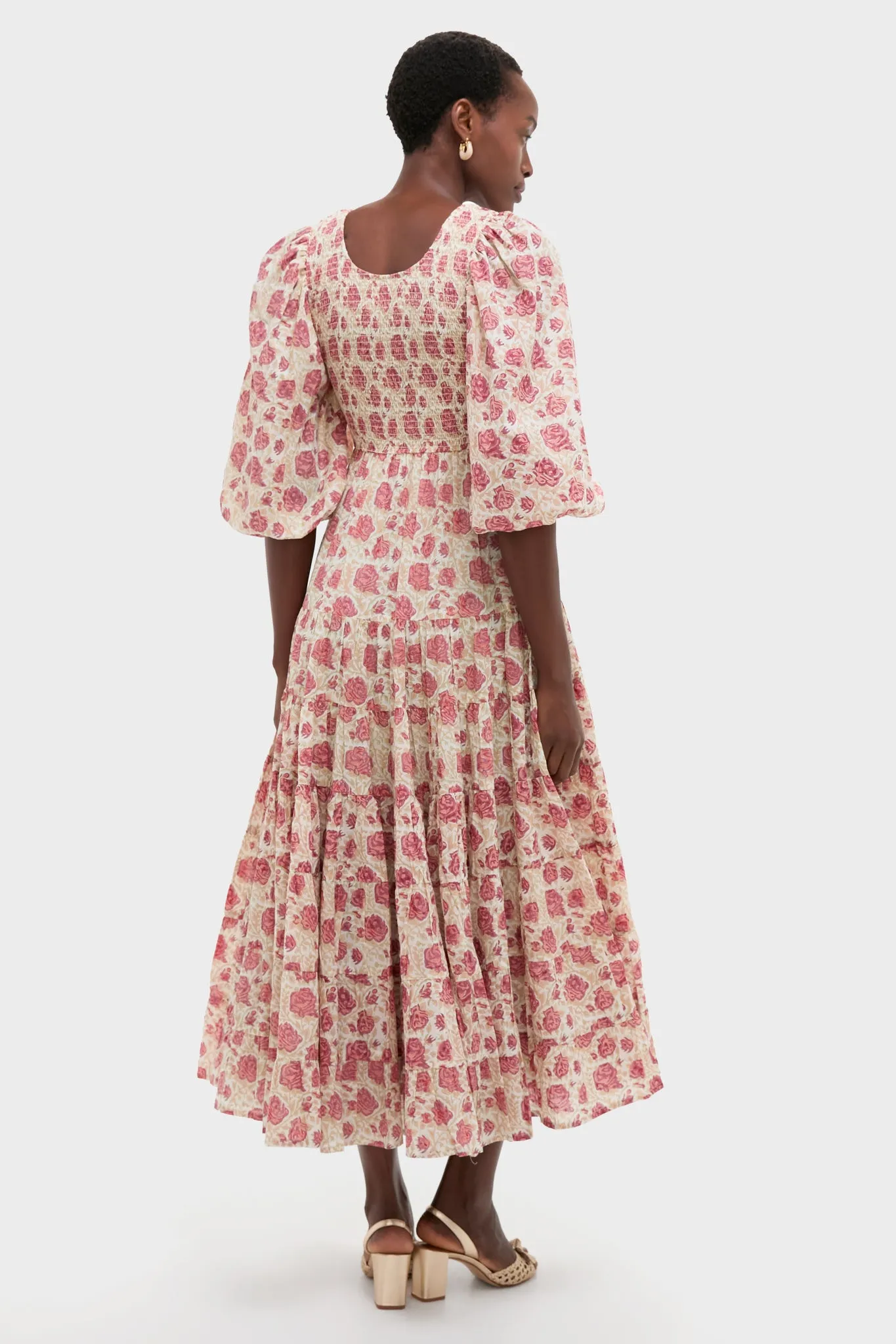 Small Rose Print Allie Dress sold by Tuckernuck product image thumbnail 4