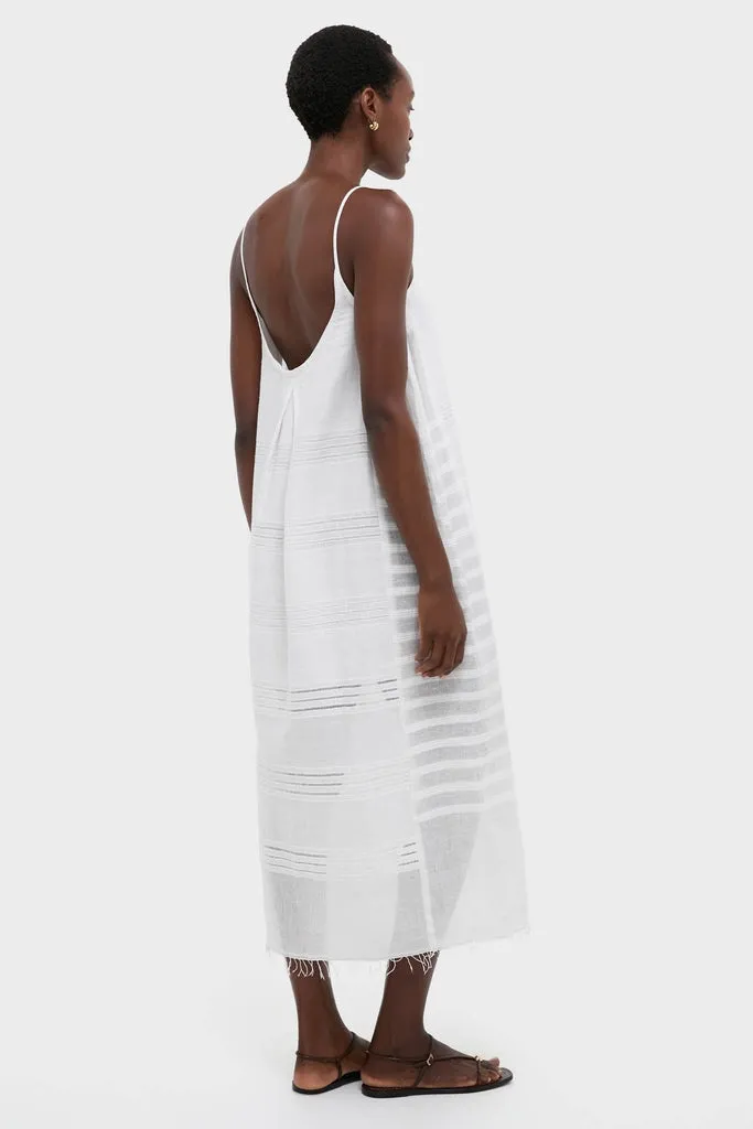 Abira White Nia Slip Dress sold by Tuckernuck product image thumbnail 4