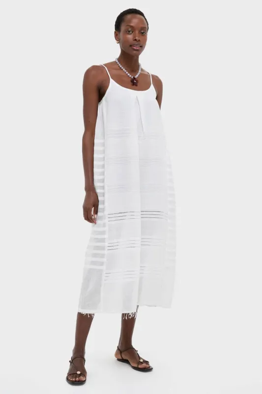 Abira White Nia Slip Dress made by lemlem