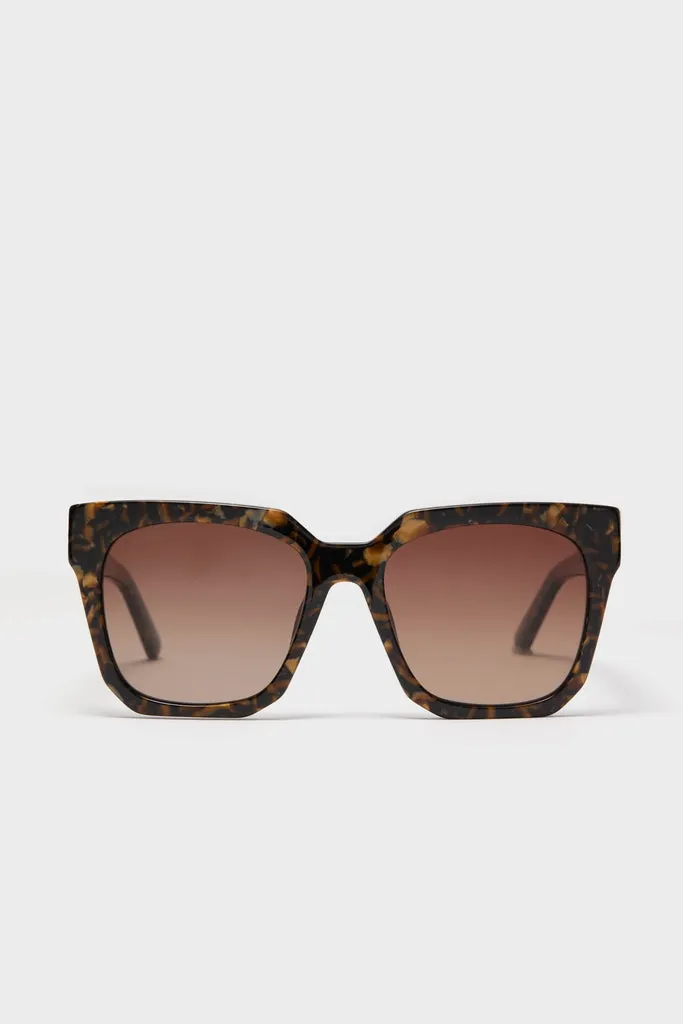 Glitter Tortoise Ariana Polarized Sunglasses sold by Tuckernuck