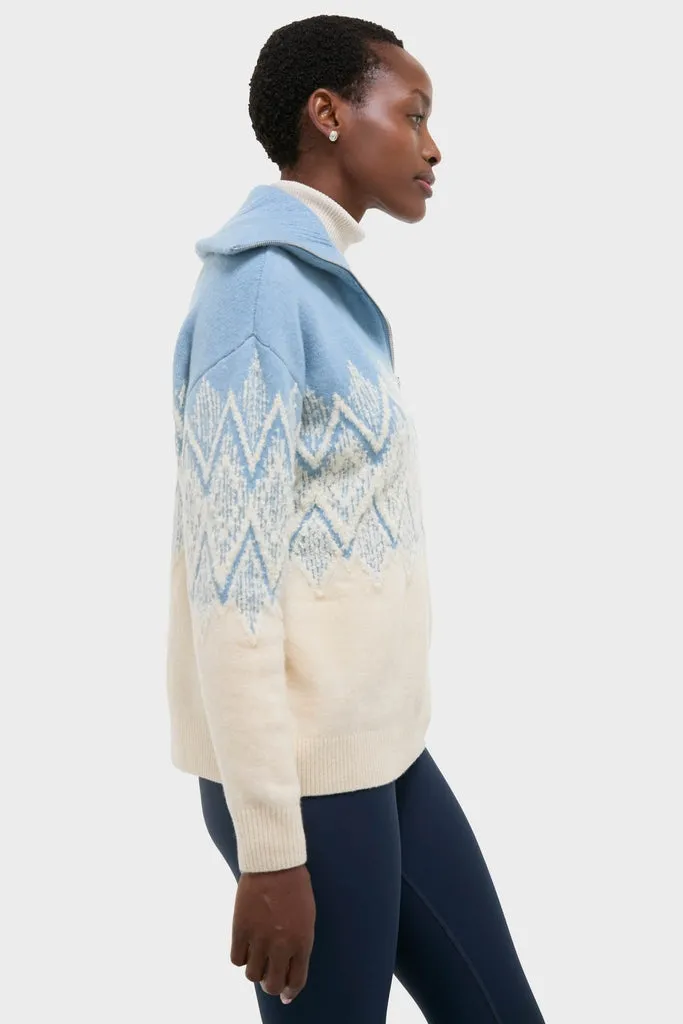 Ashley Blue Hedda Fairisle Half Zip sold by Tuckernuck product image thumbnail 3