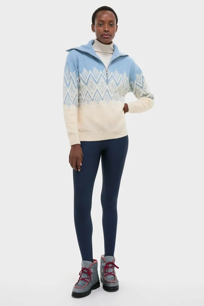 Ashley Blue Hedda Fairisle Half Zip sold by Tuckernuck product image thumbnail 2