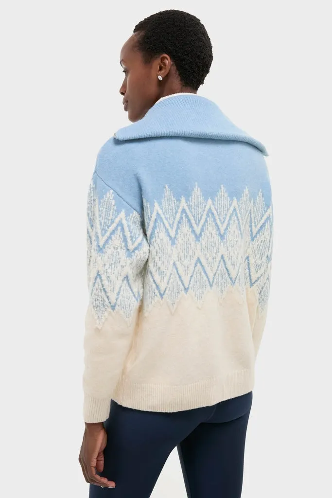 Ashley Blue Hedda Fairisle Half Zip sold by Tuckernuck product image thumbnail 4