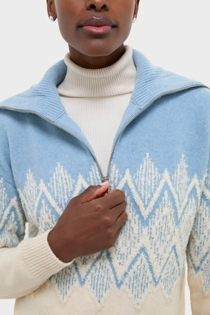 Ashley Blue Hedda Fairisle Half Zip sold by Tuckernuck product image thumbnail 5