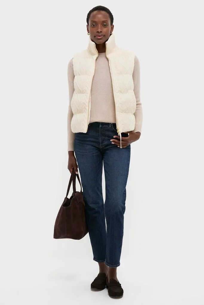 Egret Irina Cable Knit Gilet sold by Tuckernuck product image thumbnail 2