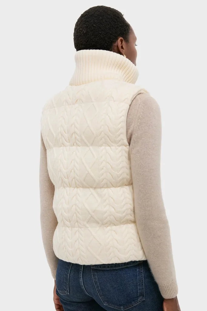 Egret Irina Cable Knit Gilet sold by Tuckernuck product image thumbnail 4