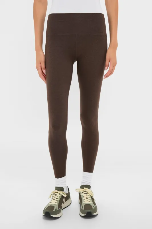 Deep Chocolate Marl Always Warm Stirrup Legging sold by Tuckernuck