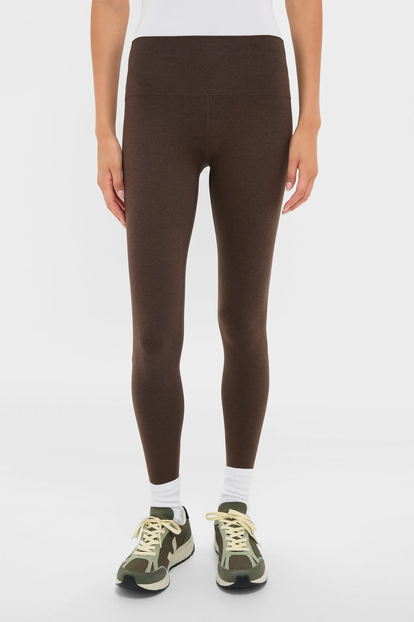 Deep Chocolate Marl Always Warm Stirrup Legging sold by Tuckernuck