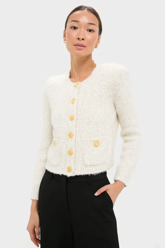 Ivory Una Knit Cardigan sold by Tuckernuck