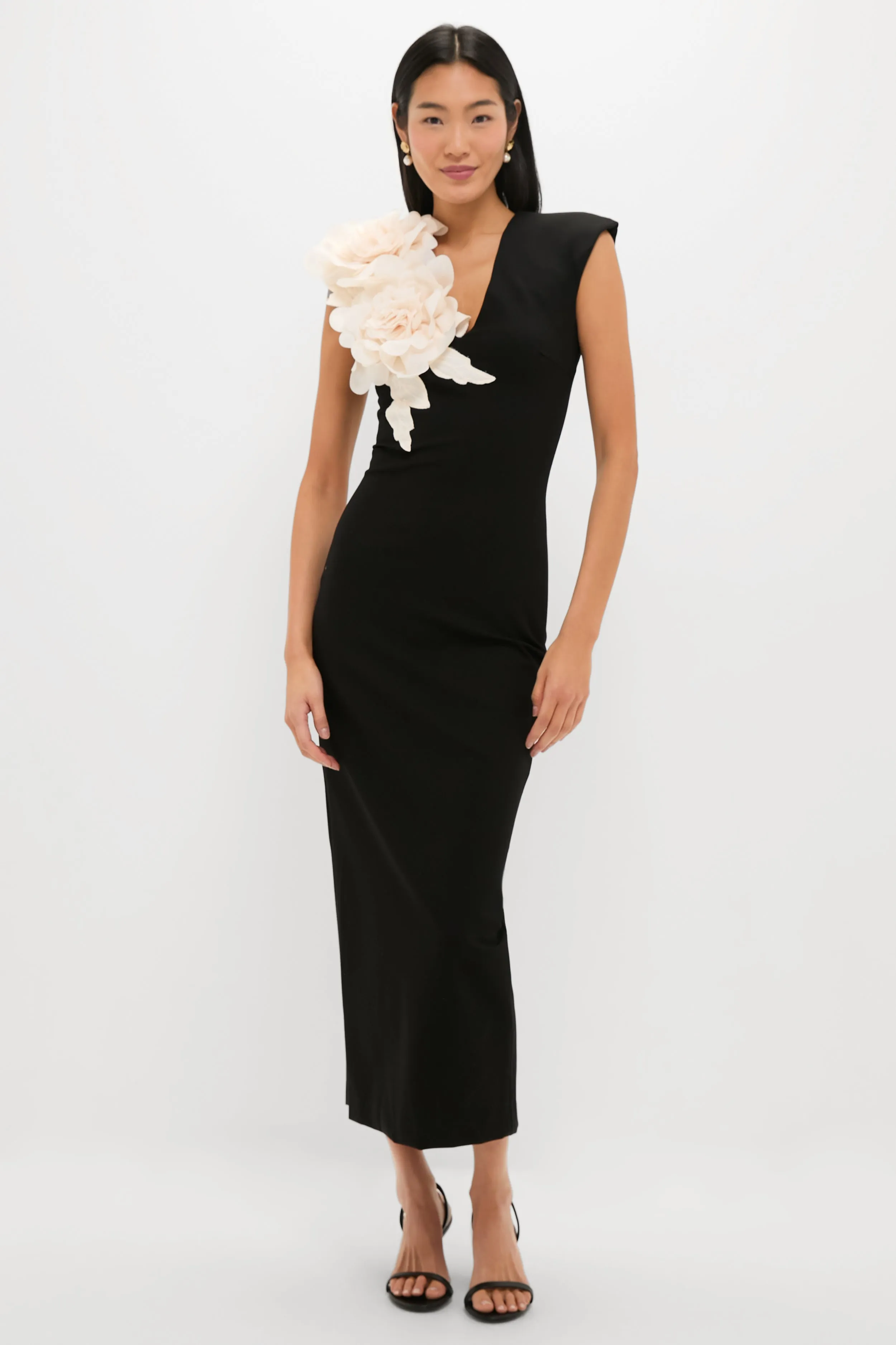 Black Zahara Gown sold by Tuckernuck