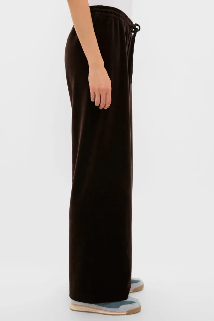 Chocolate Brown Velour Jane Pant sold by Tuckernuck product image thumbnail 3