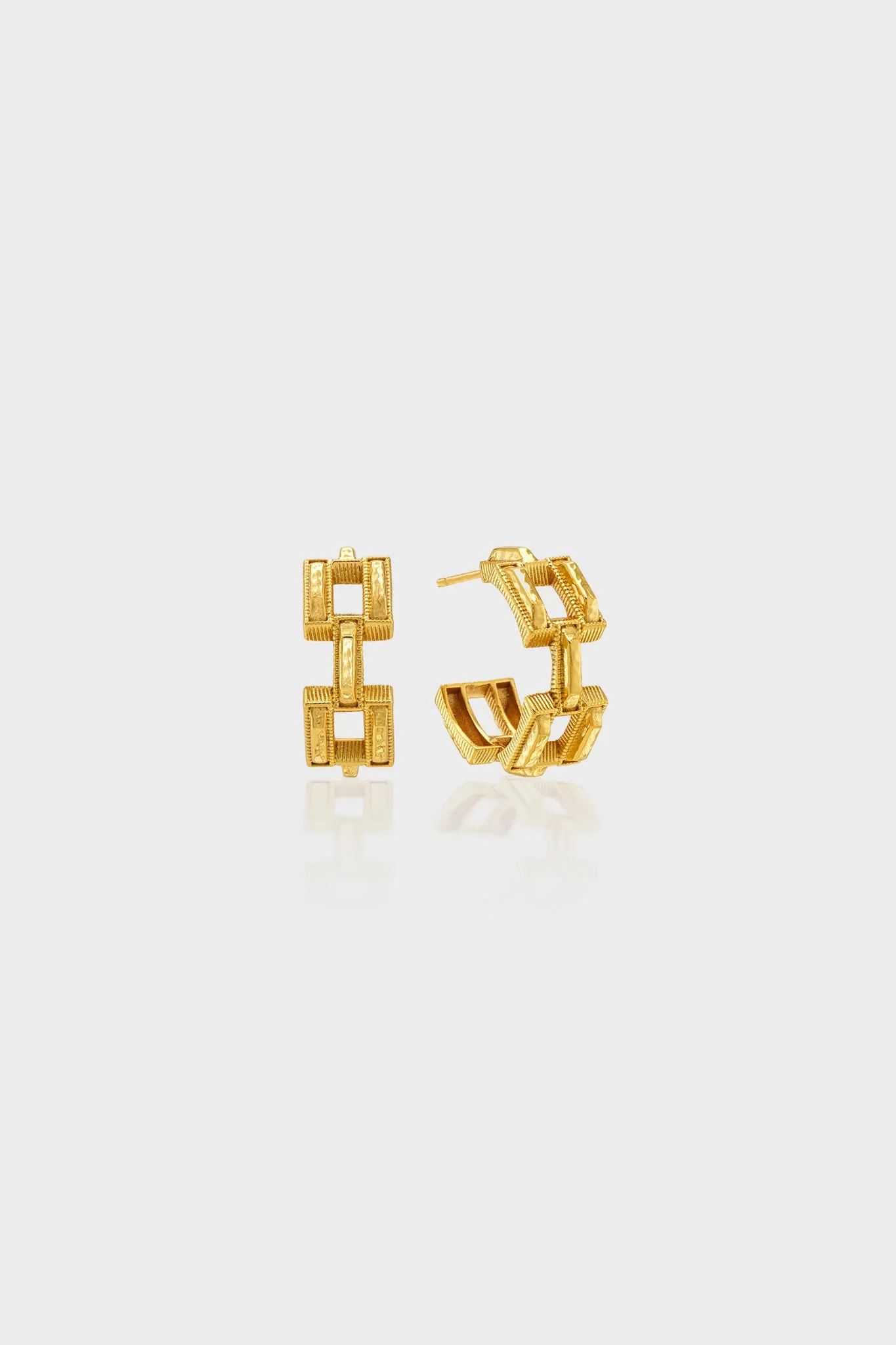 Pathway Hoop Earrings in Gold sold by Tuckernuck product image thumbnail 3