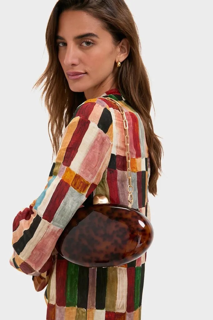 Caramel Tortoise Eviana Clutch sold by Tuckernuck product image thumbnail 3