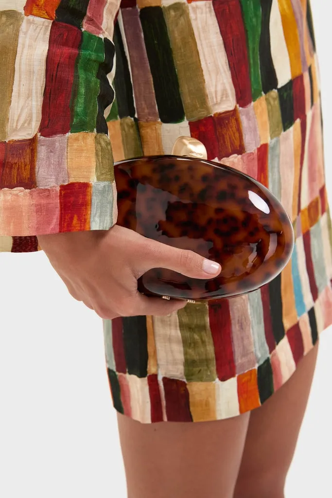 Caramel Tortoise Eviana Clutch sold by Tuckernuck product image thumbnail 2