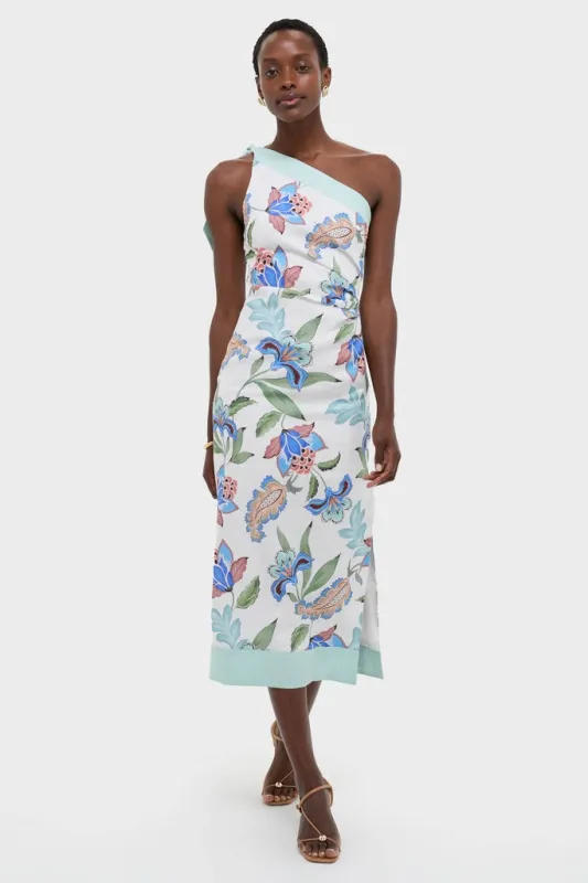 Azure One-Shoulder Midi Dress sold by Tuckernuck