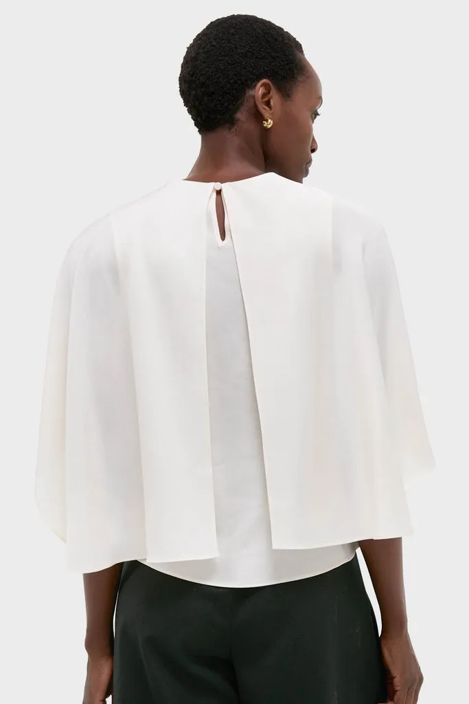 Cream Eliora Cape Top sold by Tuckernuck product image thumbnail 4