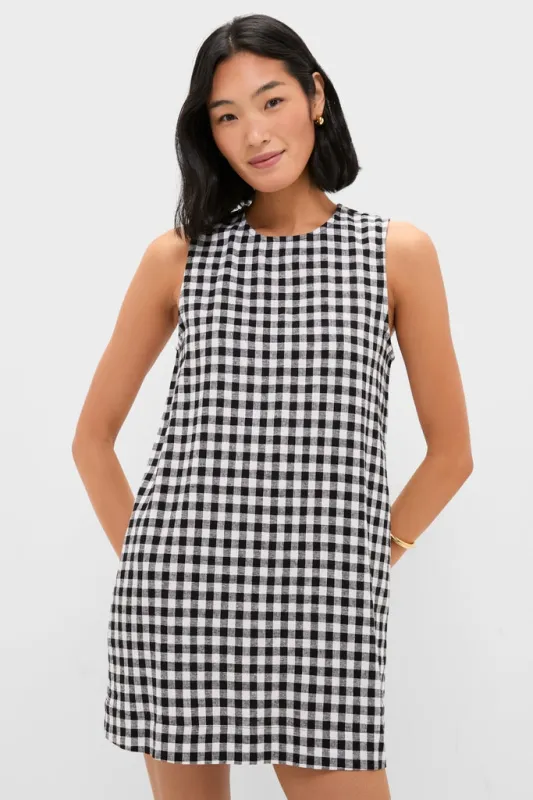 Black and White Gingham Mini Dress sold by Tuckernuck