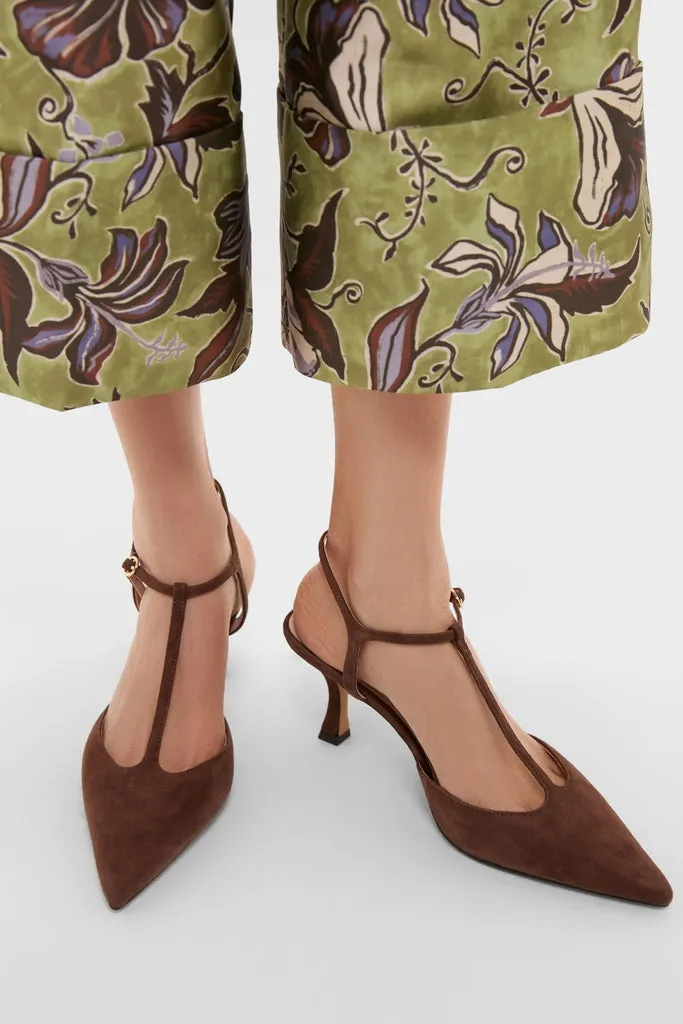 Chocolate Suede Margot Heels sold by Tuckernuck product image thumbnail 2