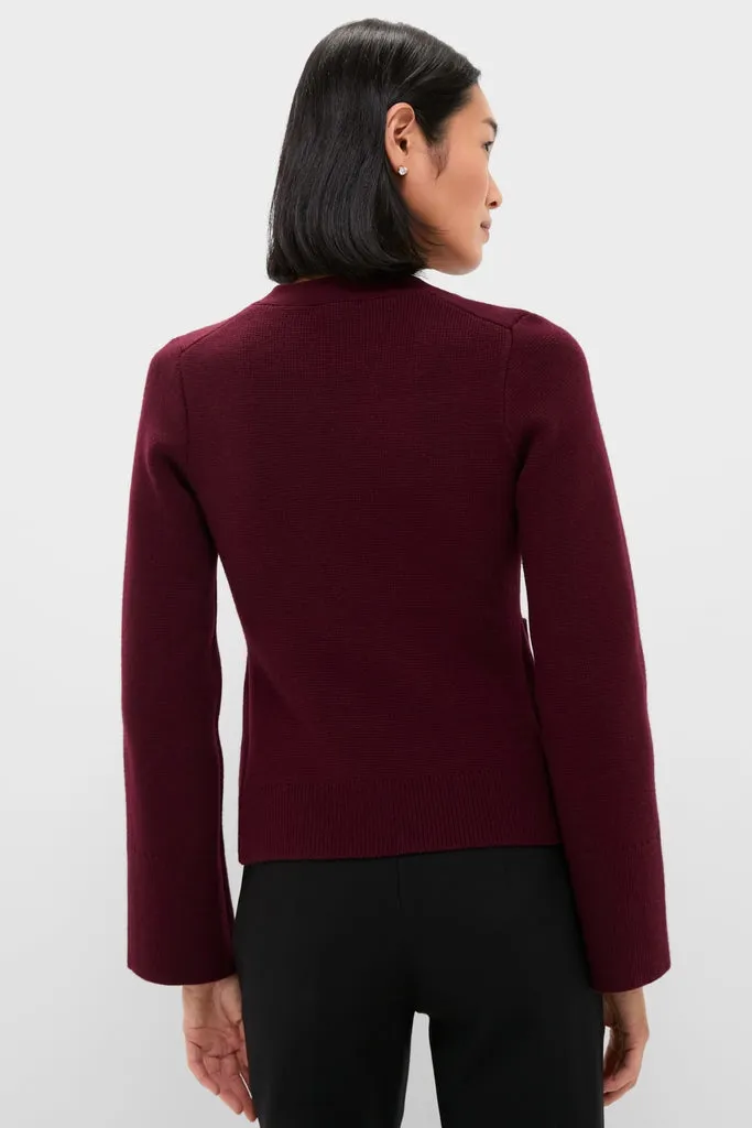 Claret Aeron V-Neck Cardigan sold by Tuckernuck product image thumbnail 4