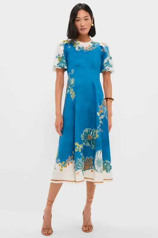 Blue Luda Midi Dress sold by Tuckernuck
