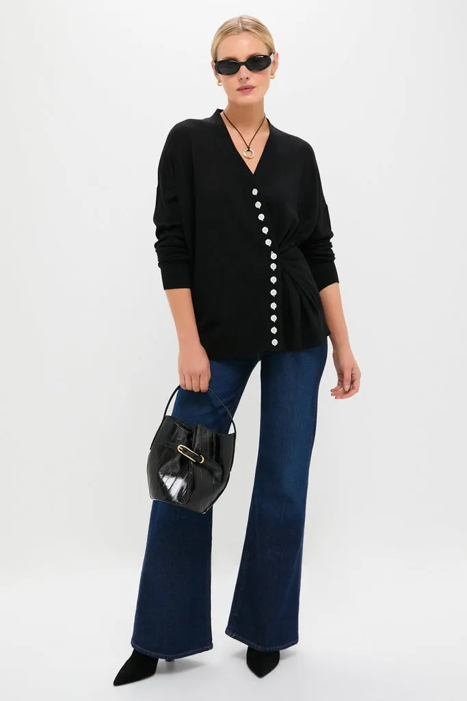 Black Cross Button Calloway Cardigan sold by Tuckernuck product image thumbnail 2