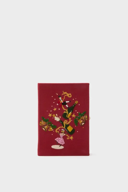 Camelia Holly Jingle and Mingle Book Clutch made by Tuckernuck