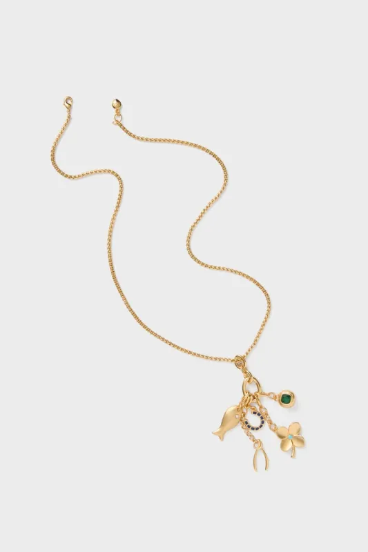 Gold Buona Fortuna Necklace sold by Tuckernuck