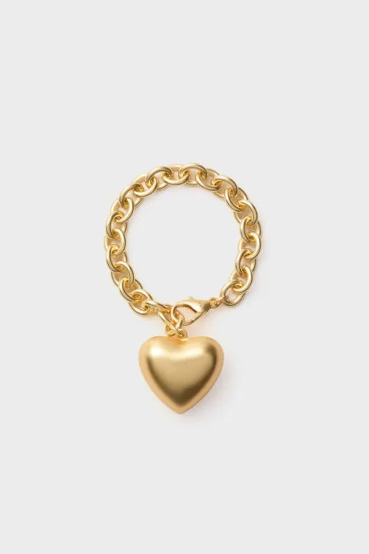 Gold The Puffy Heart Bracelet sold by Tuckernuck