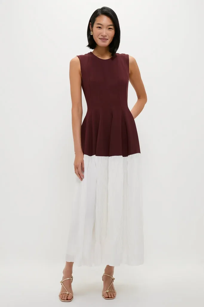Mahogany Multi Raleigh Midi Dress sold by Tuckernuck