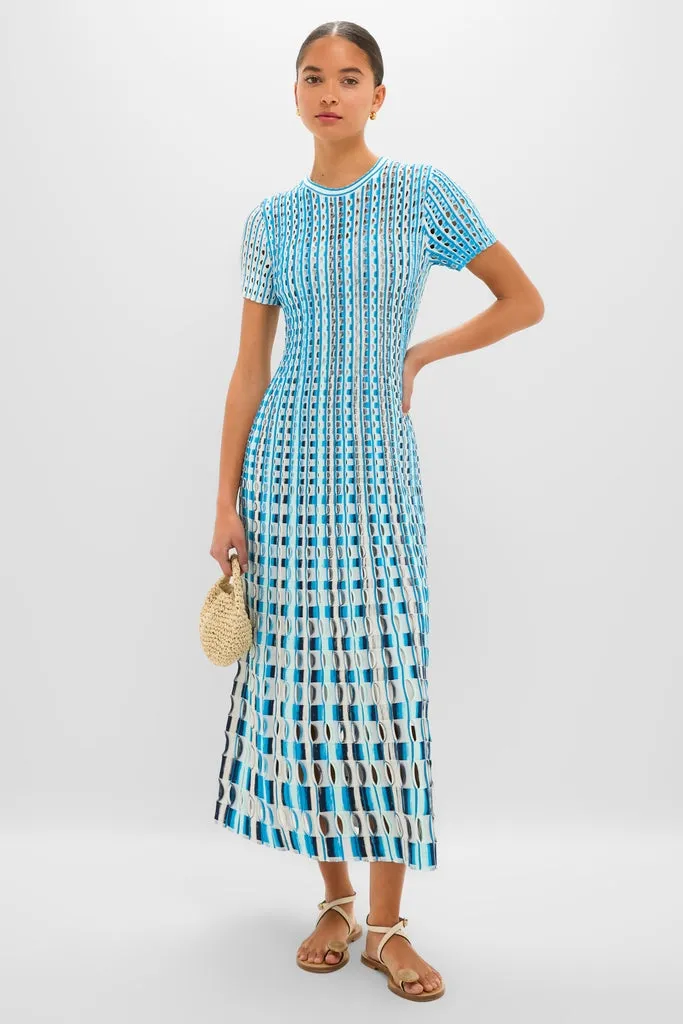 Azure Multi Zaida Midi Dress sold by Tuckernuck product image thumbnail 2