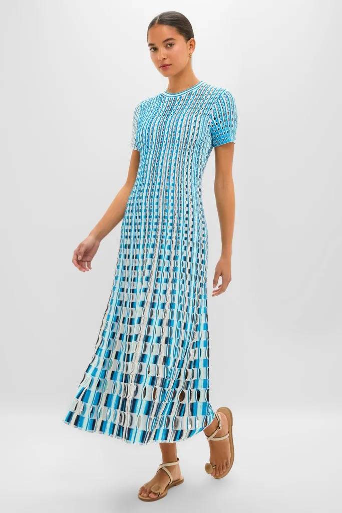 Azure Multi Zaida Midi Dress sold by Tuckernuck
