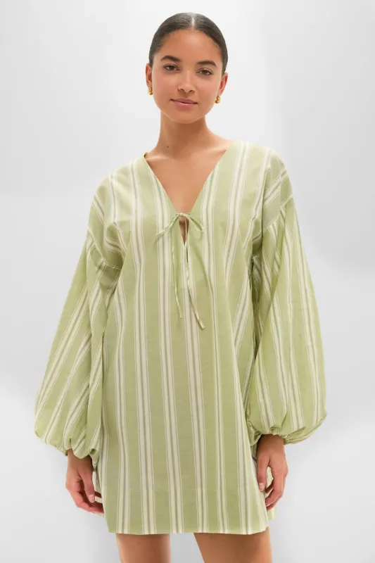 Faded Juniper Ombre Stripe Pia Mini Dress sold by Tuckernuck