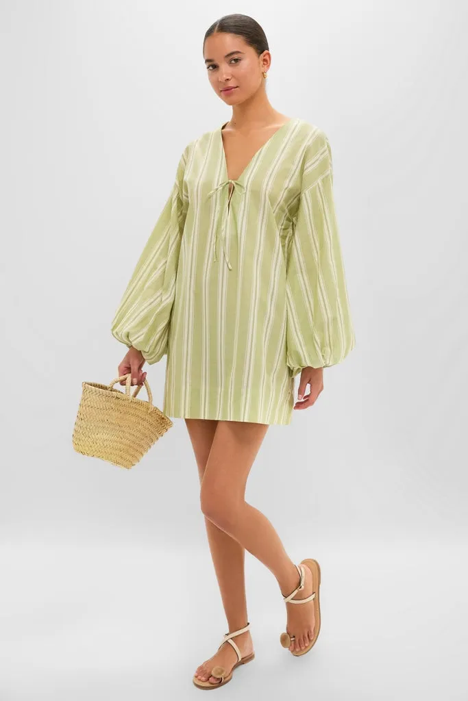 Faded Juniper Ombre Stripe Pia Mini Dress sold by Tuckernuck product image thumbnail 5