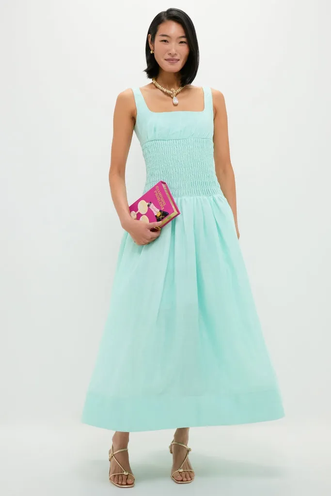 Mint Green Linen Organza Midi Dress sold by Tuckernuck product image thumbnail 2
