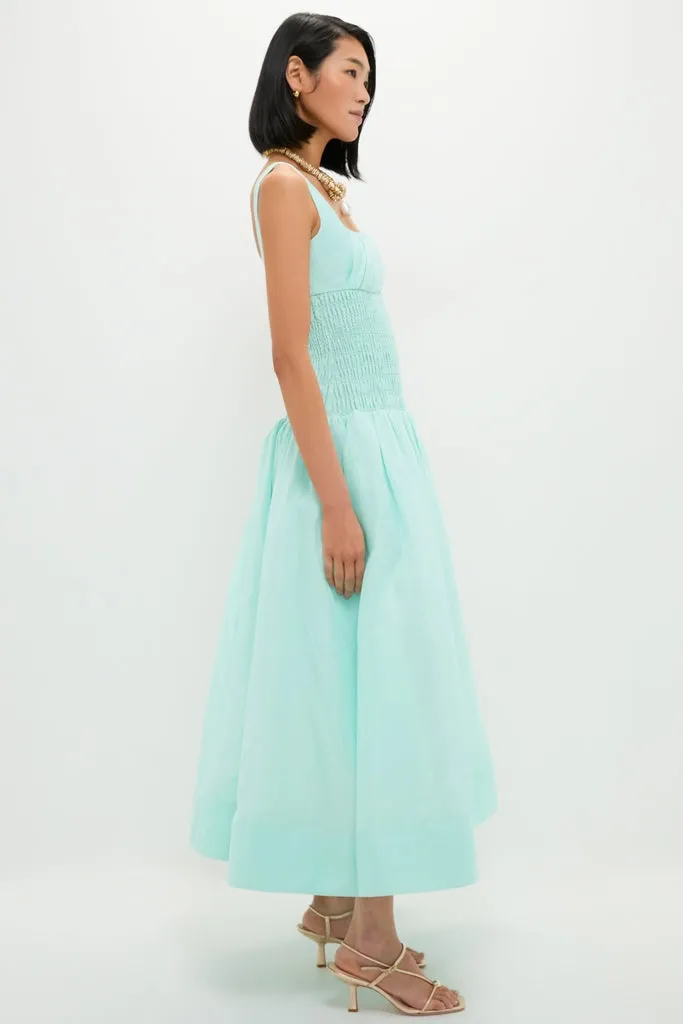 Mint Green Linen Organza Midi Dress sold by Tuckernuck product image thumbnail 3