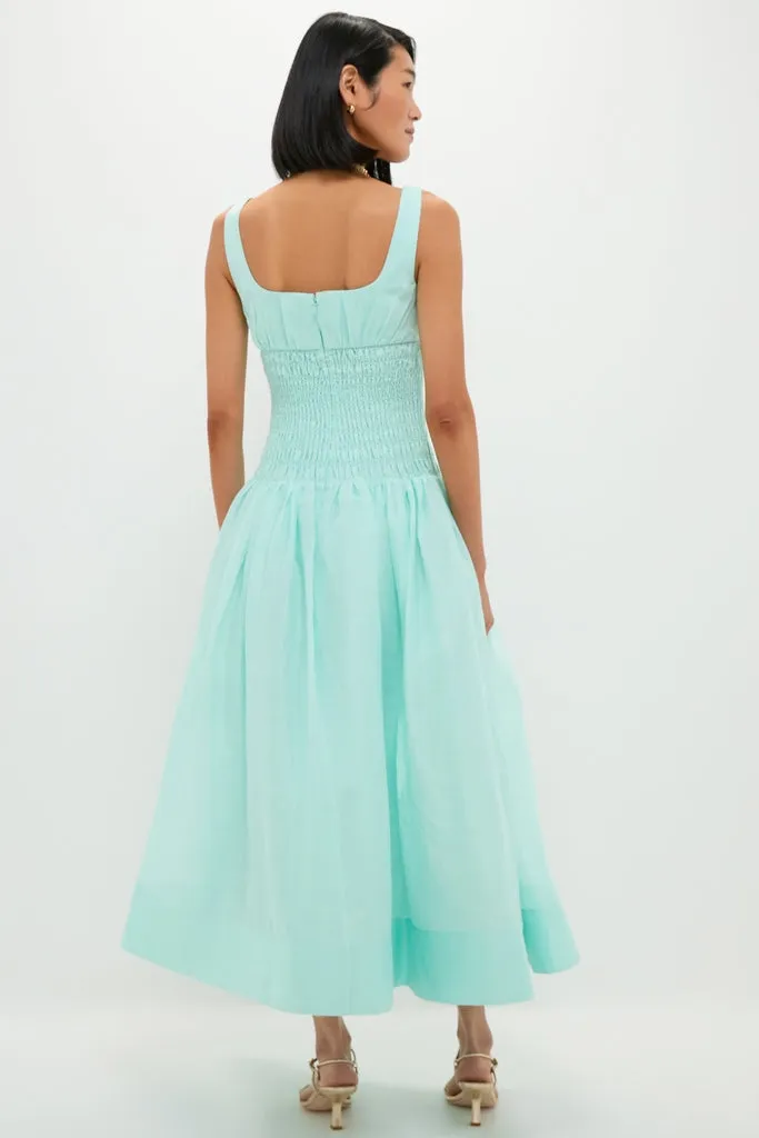 Mint Green Linen Organza Midi Dress sold by Tuckernuck product image thumbnail 4