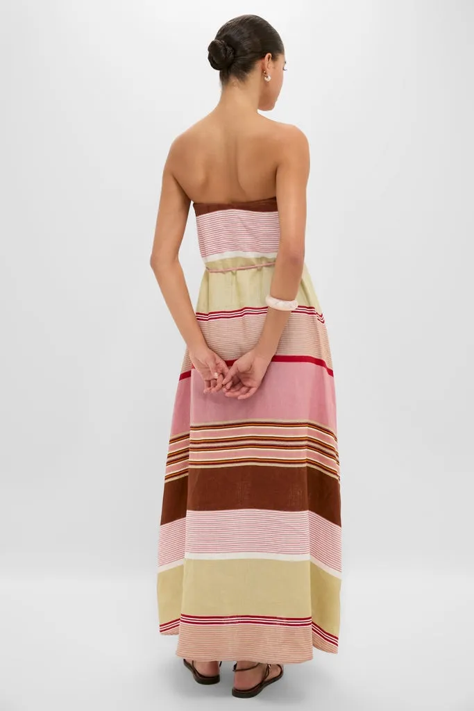 Dust Mauve Barragan Stripe Yolina Maxi Dress sold by Tuckernuck product image thumbnail 4