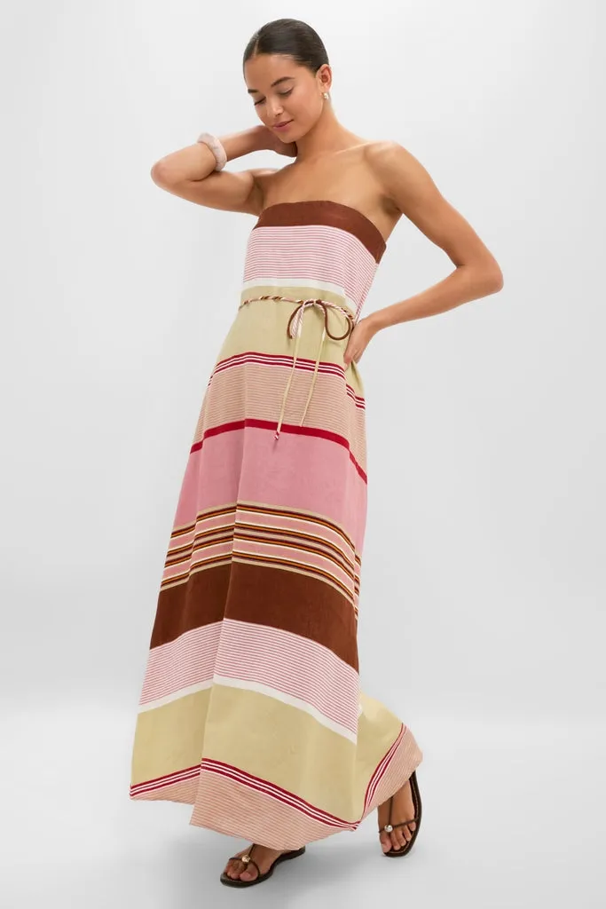 Dust Mauve Barragan Stripe Yolina Maxi Dress sold by Tuckernuck