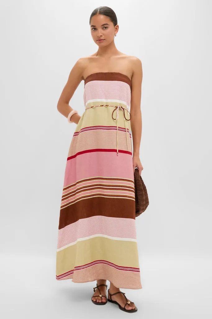 Dust Mauve Barragan Stripe Yolina Maxi Dress sold by Tuckernuck product image thumbnail 2