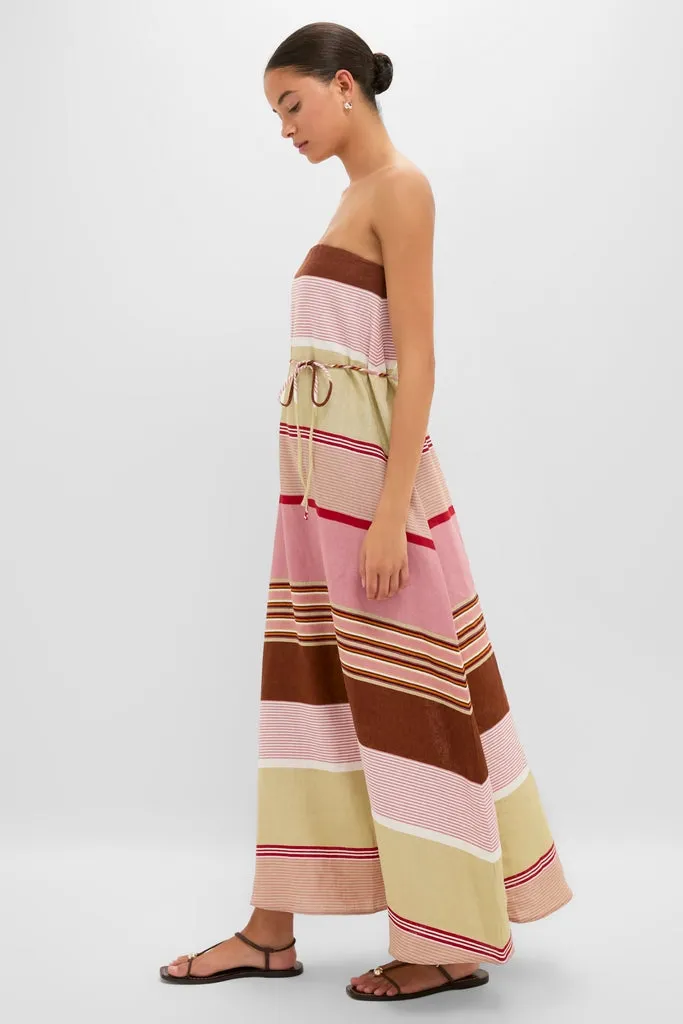 Dust Mauve Barragan Stripe Yolina Maxi Dress sold by Tuckernuck product image thumbnail 3