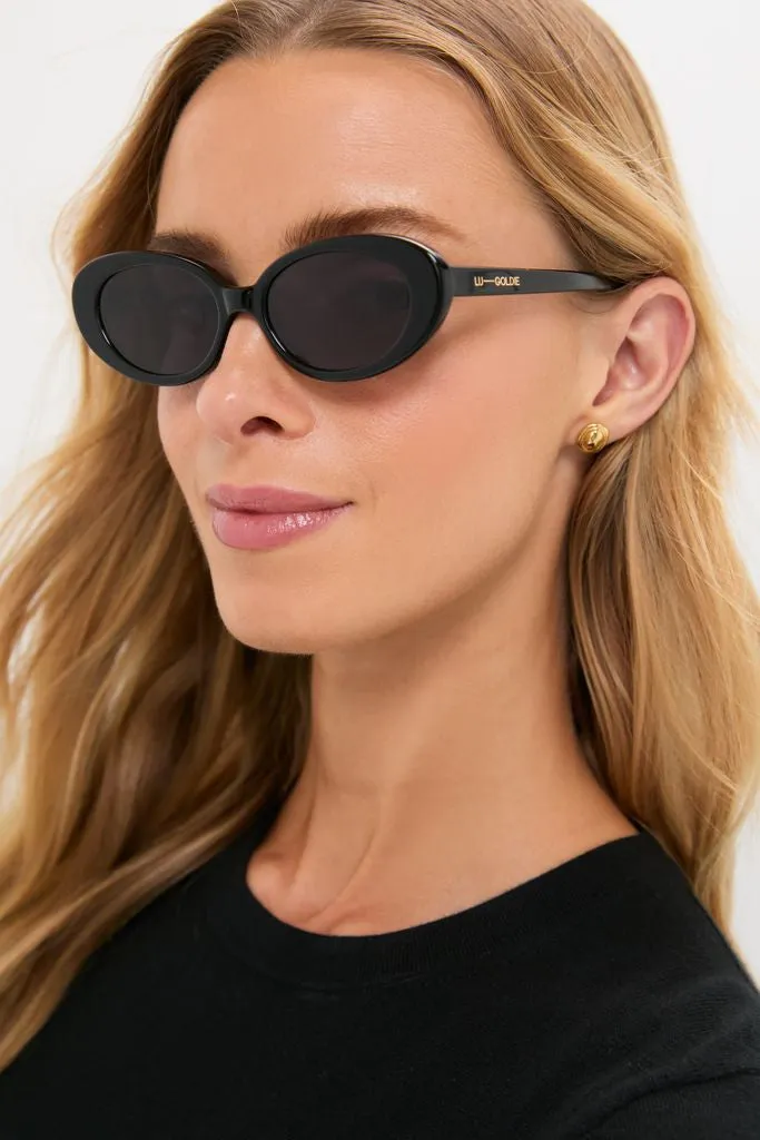 Black Jeanne Sunglasses sold by Tuckernuck product image thumbnail 2