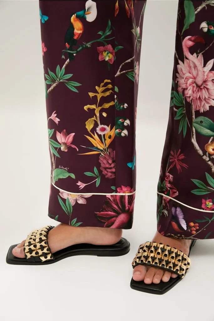 Black Faye Beaded Leather Flat Slides sold by Tuckernuck product image thumbnail 2