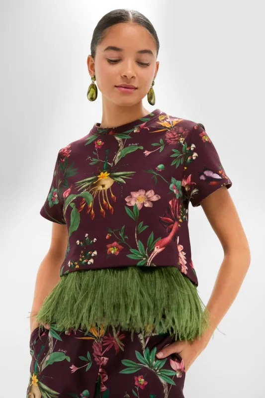 Zooflora La Scala Tee with Feathers sold by Tuckernuck