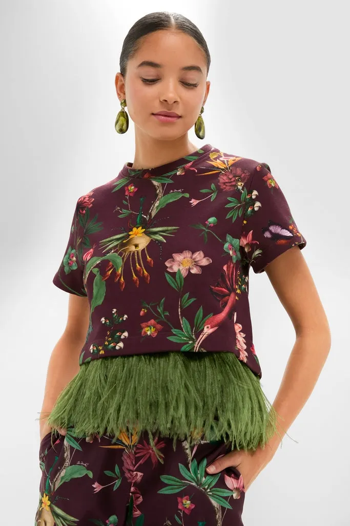 Zooflora La Scala Tee with Feathers sold by Tuckernuck