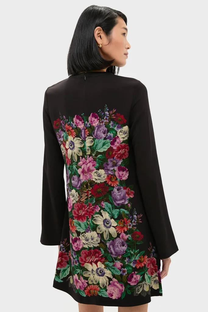 Multi Viktoria Print Long Sleeve Mini Dress sold by Tuckernuck product image thumbnail 4