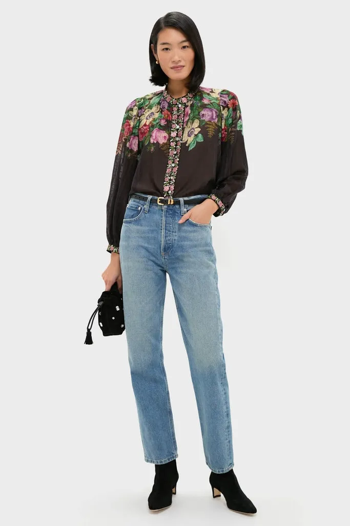 Multi Viktoria Print Long Sleeve Blouse sold by Tuckernuck product image thumbnail 2