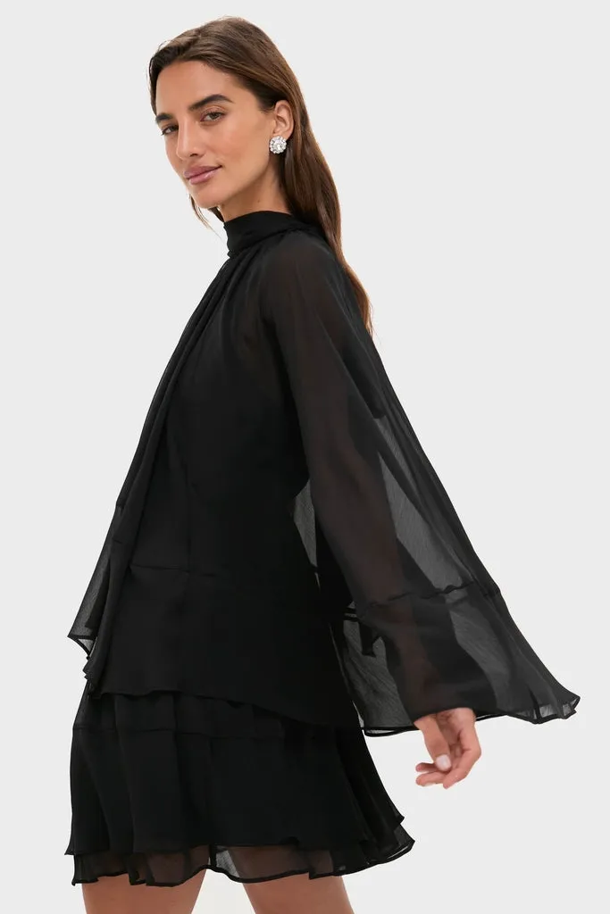 Black Cape Chiffon Mayfield Dress sold by Tuckernuck product image thumbnail 3